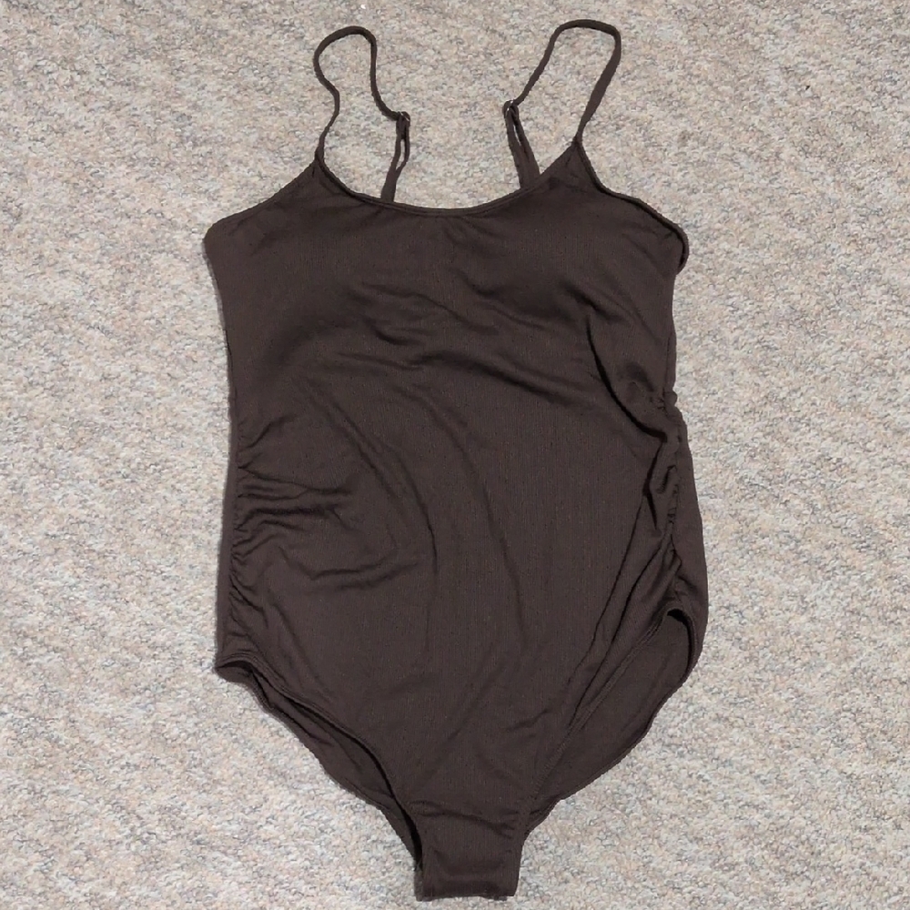 Elegant Brown Women's One Piece Swimsuit